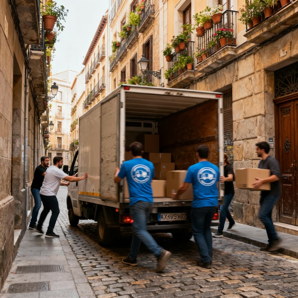 Mudanzas en el corazón de Madrid: nuestra estrategia para abordar zonas de difícil acceso